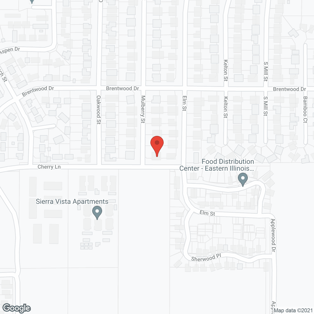 Map of the neighborhood around Mulberry Place Assisted Living
