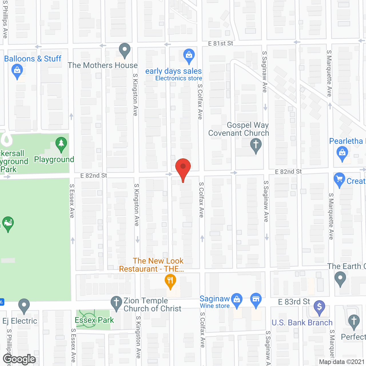 Map of the neighborhood around Colfax Manor Assisted Living