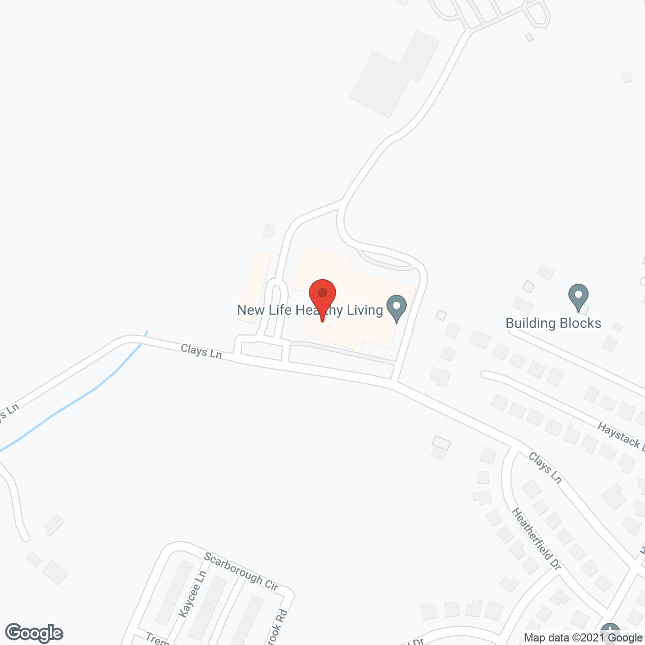Map of the neighborhood around New Life Healthy Living