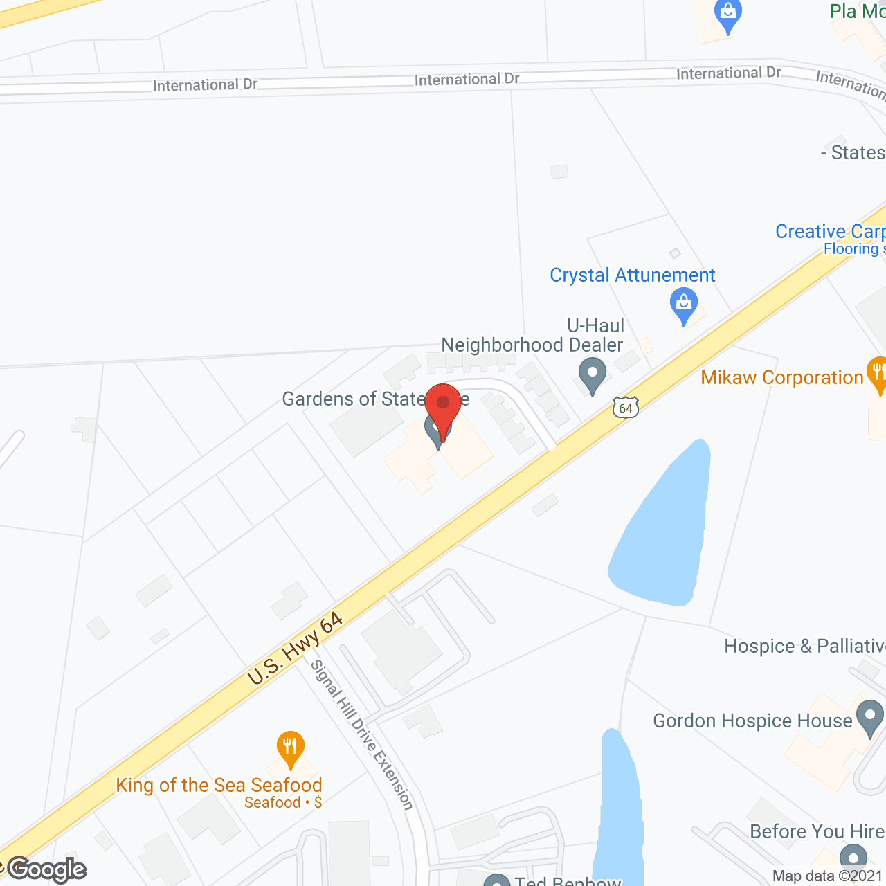 Map of the neighborhood around Gardens of Statesville