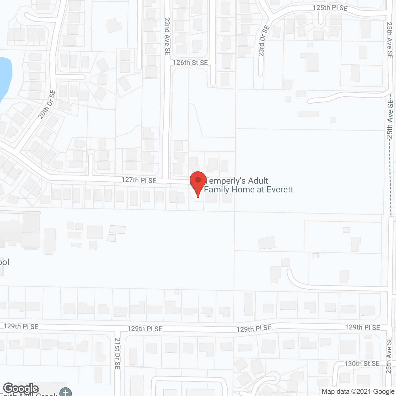 Map of the neighborhood around Temperly's Long Term Care Family Home