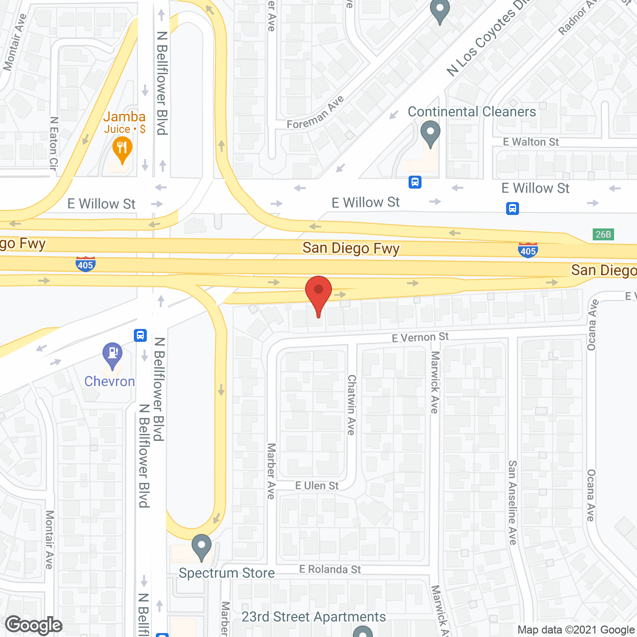 Map of the neighborhood around Living Well Care Home