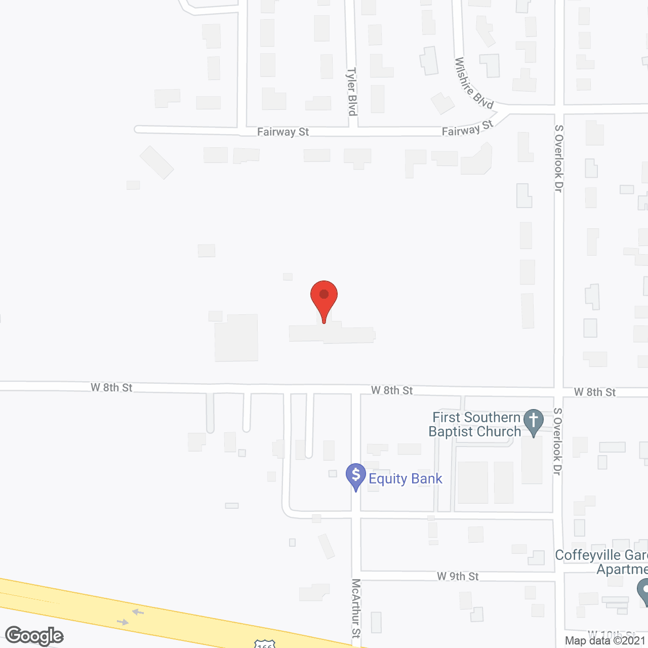 Map of the neighborhood around Assisted Living at Windsor Place