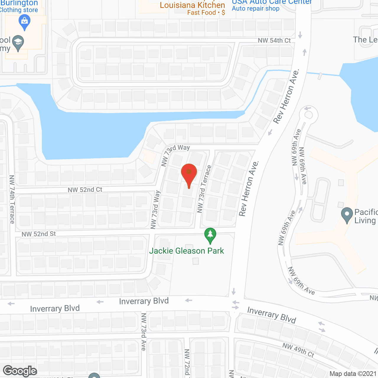 Map of the neighborhood around Oasis Family Resort Assisted Living Facility