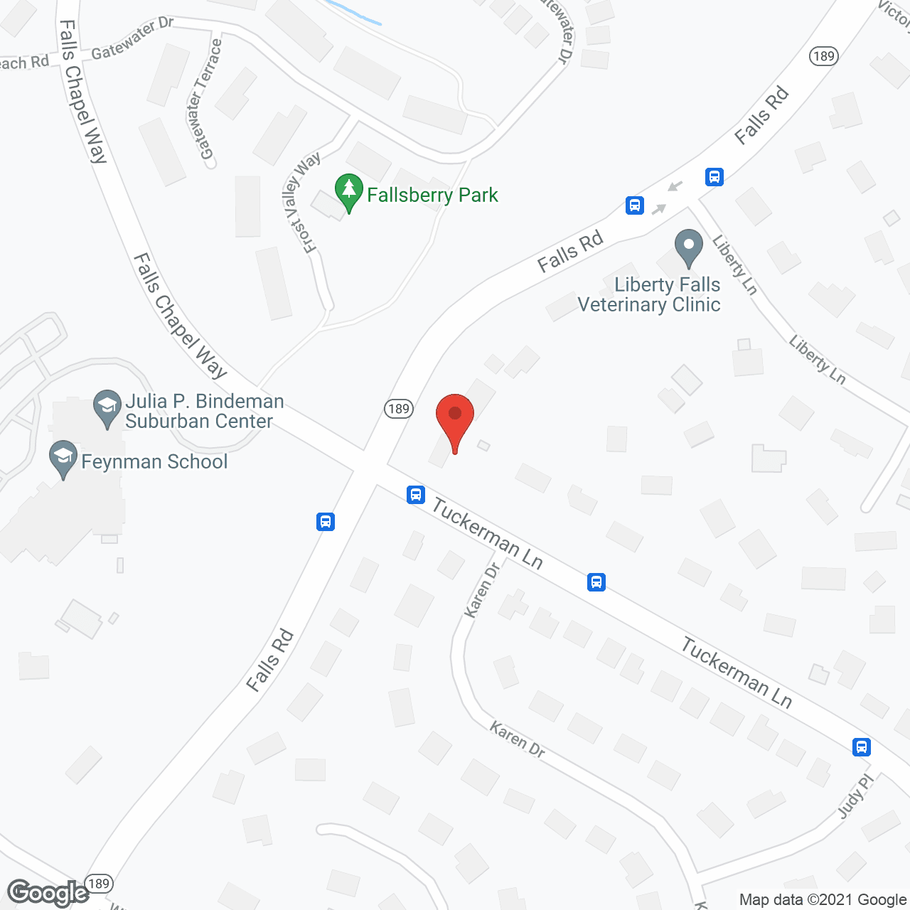Map of the neighborhood around Assisted Living of Potomac