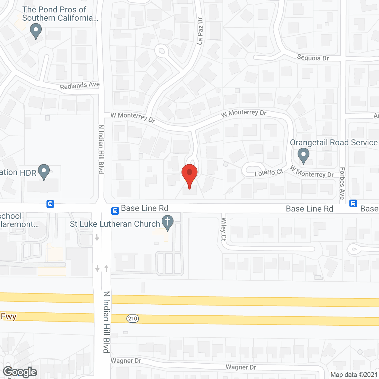 Map of the neighborhood around The Winter Wind
