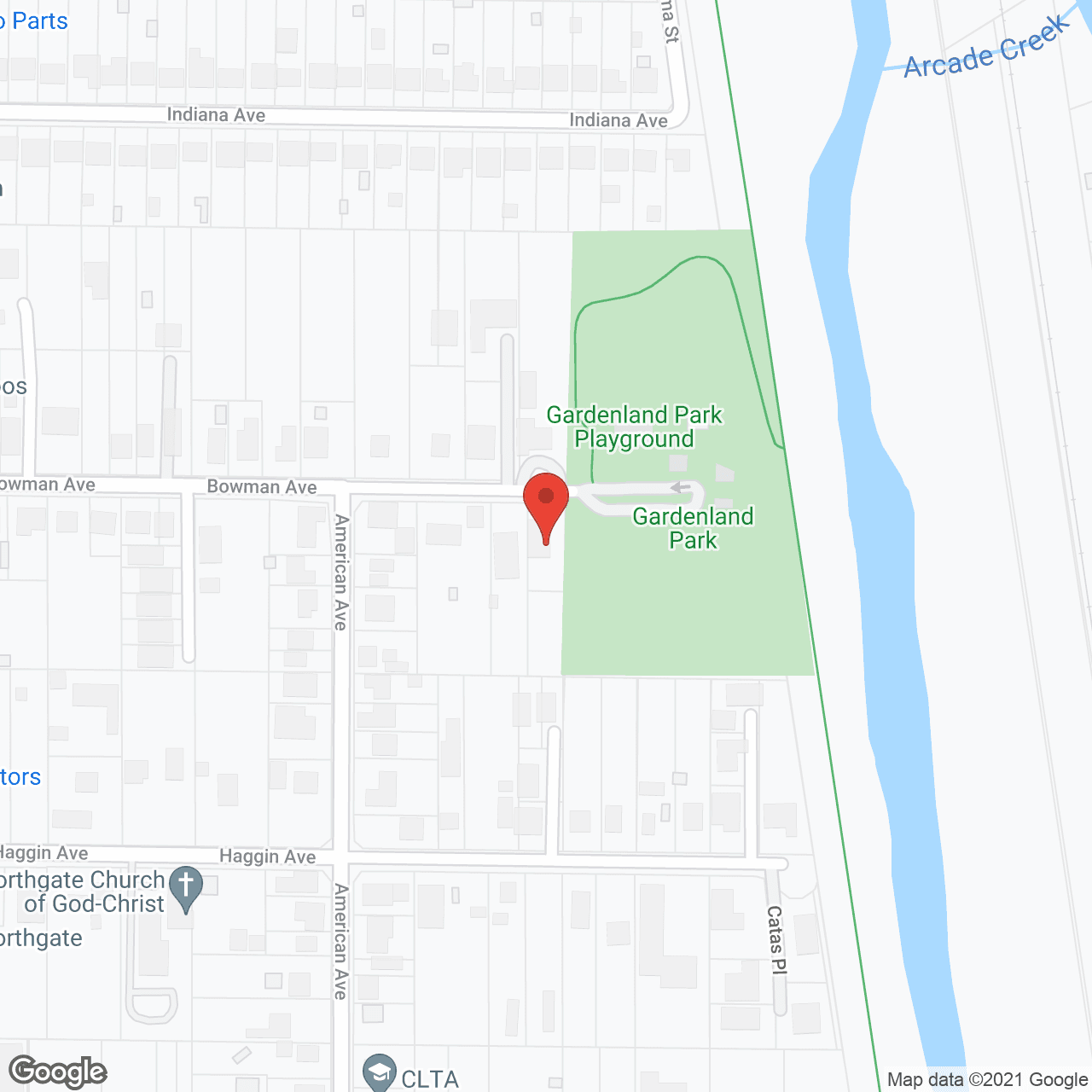 Map of the neighborhood around Love and Comfort II