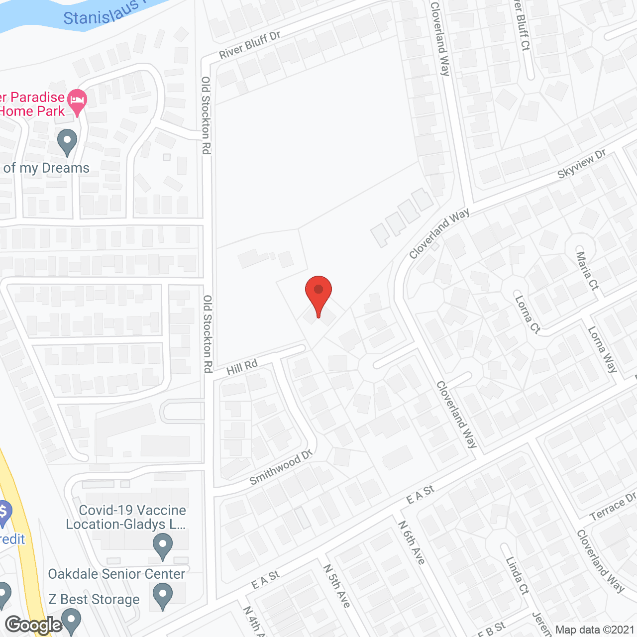 Map of the neighborhood around Serenity Residential Care Home