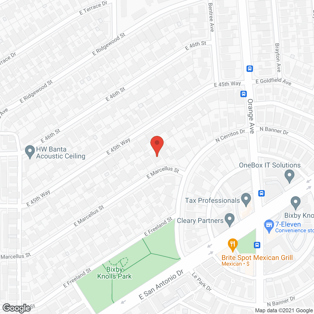 Map of the neighborhood around Rose Garden Villa II