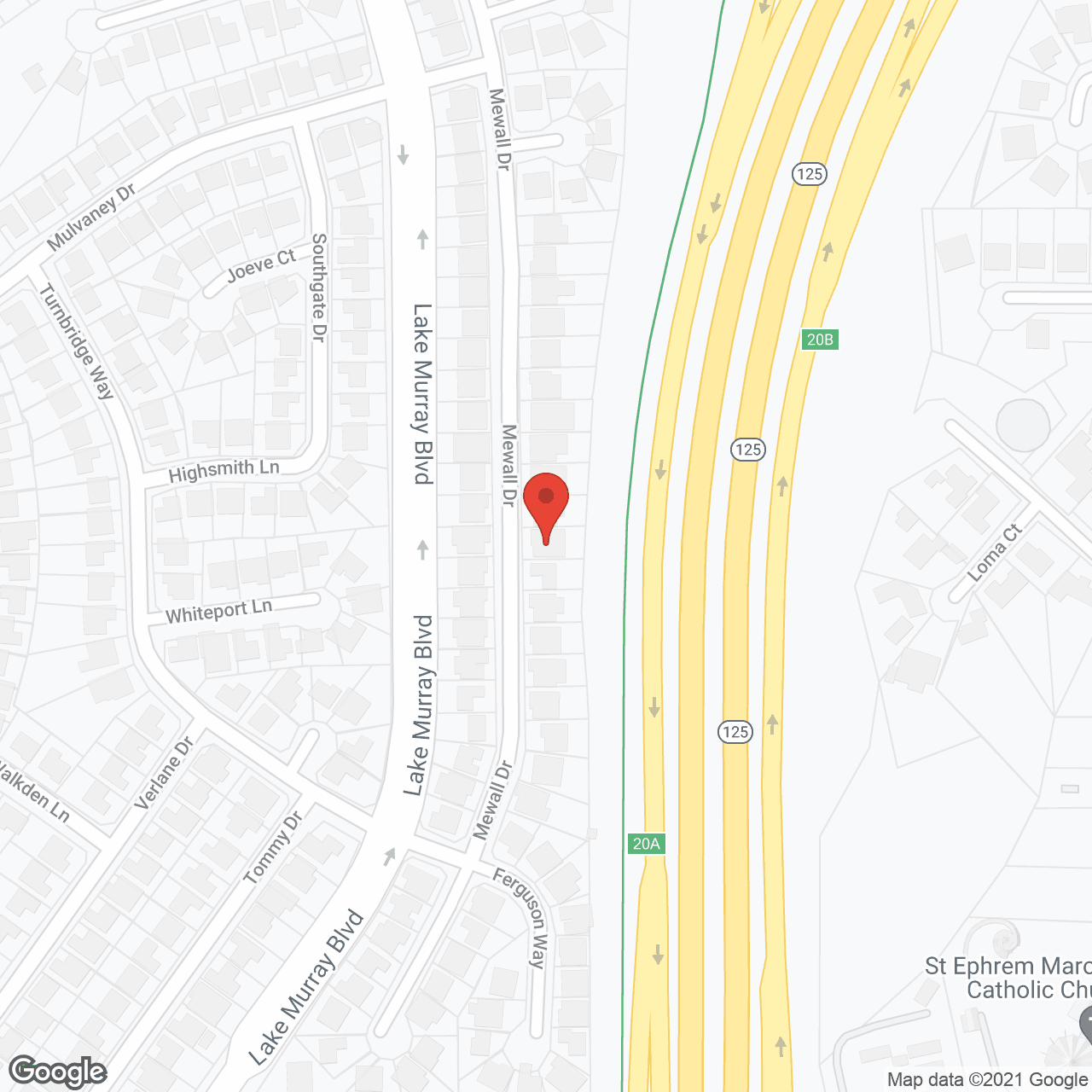 Map of the neighborhood around Rose Garden Guest Home