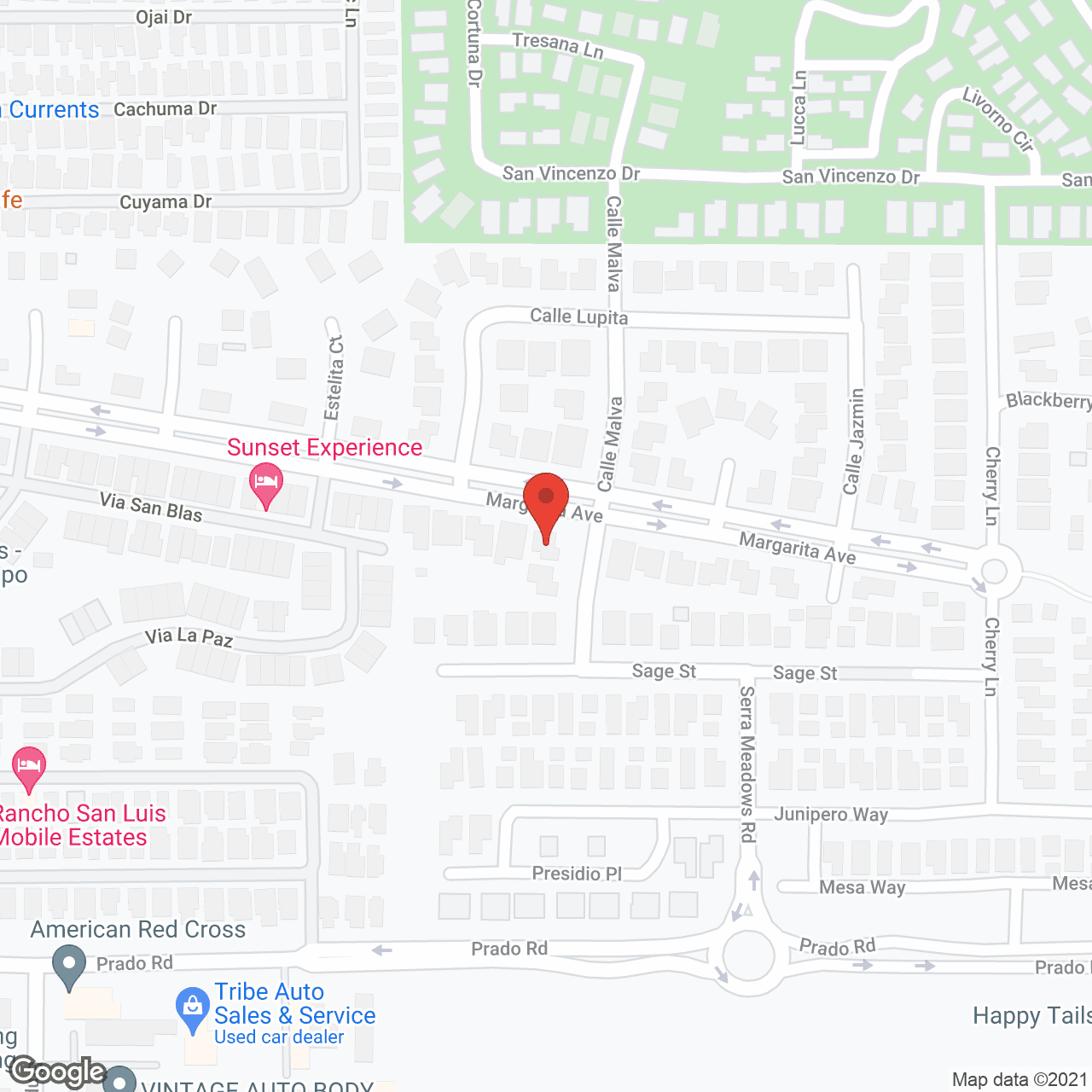 Map of the neighborhood around The Residence