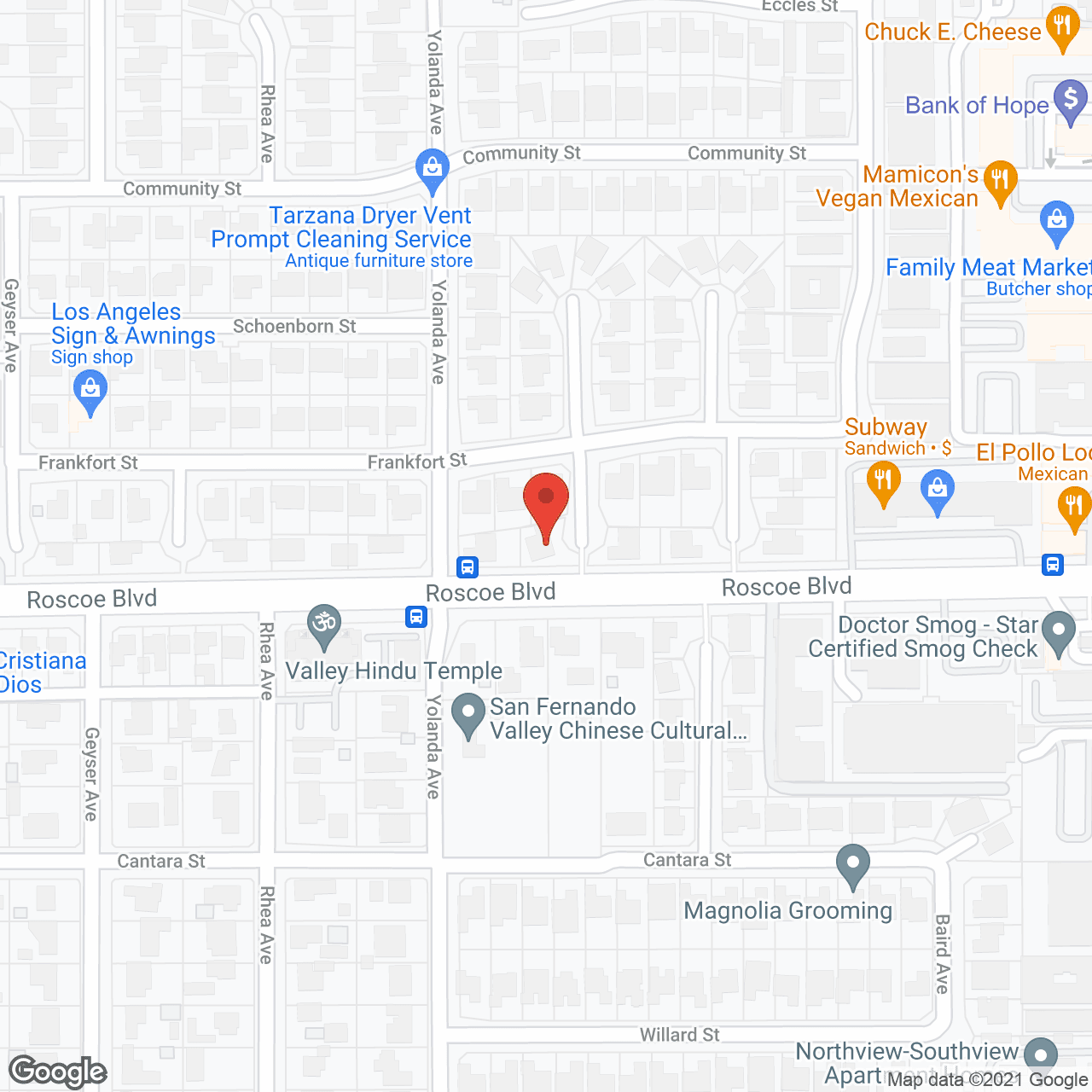 Map of the neighborhood around Porter Ranch Home Inc #1