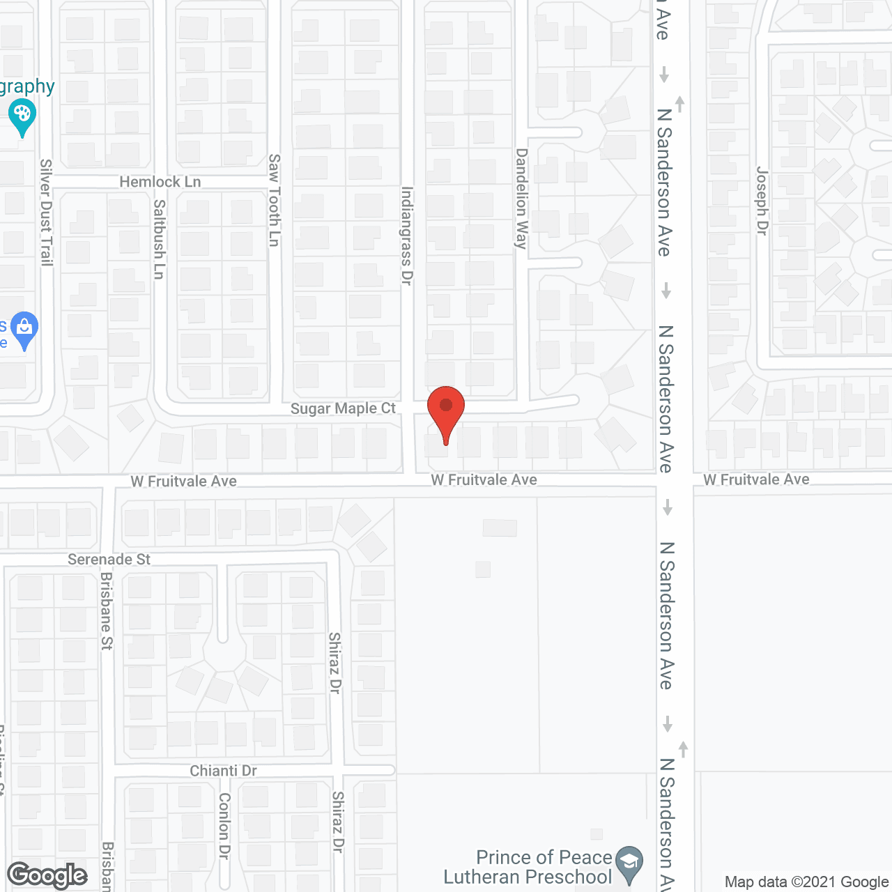 Map of the neighborhood around Maple Guest Home