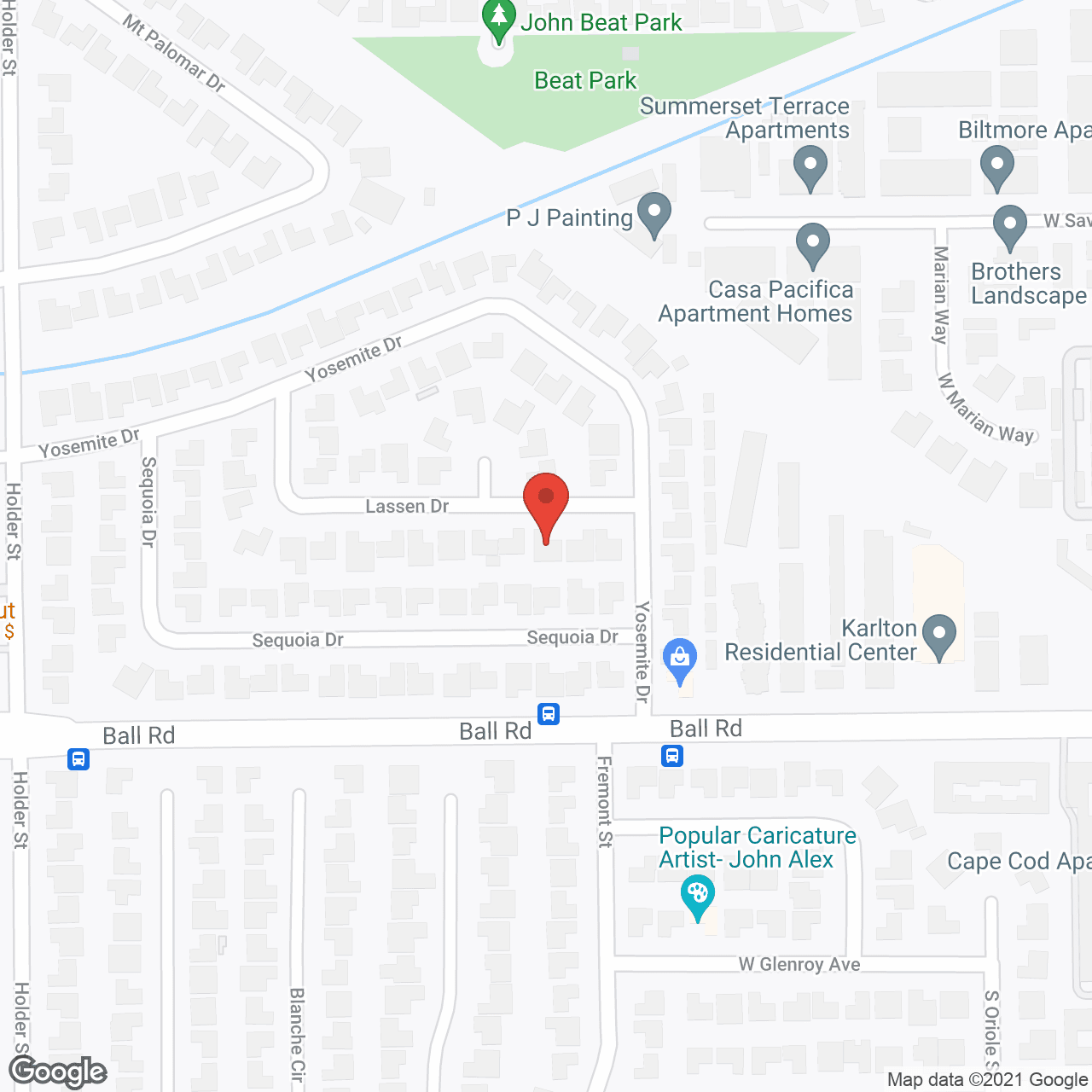Map of the neighborhood around LG Guest Home II