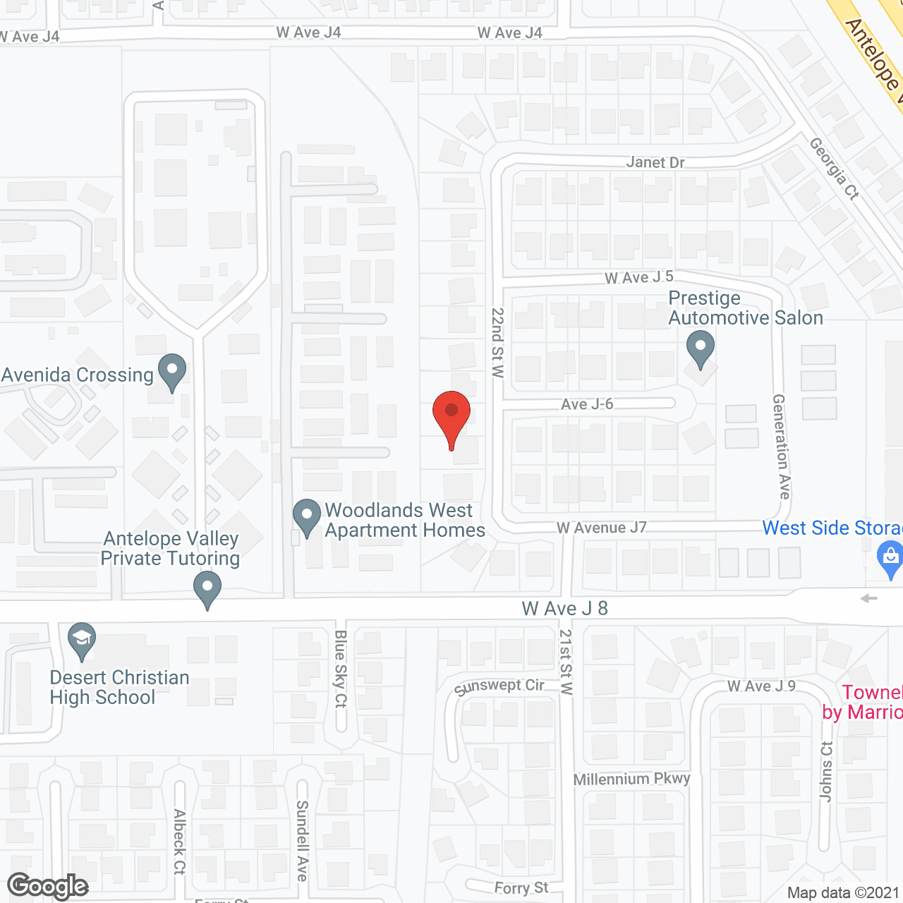 Map of the neighborhood around J.R. Retirement Home for Elderly