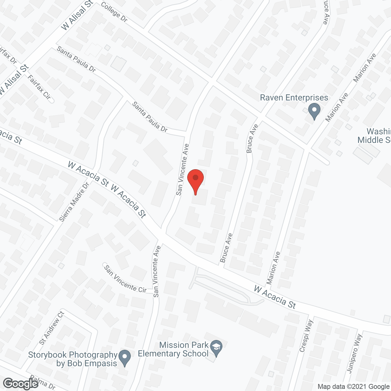 Map of the neighborhood around Home Away From Home II