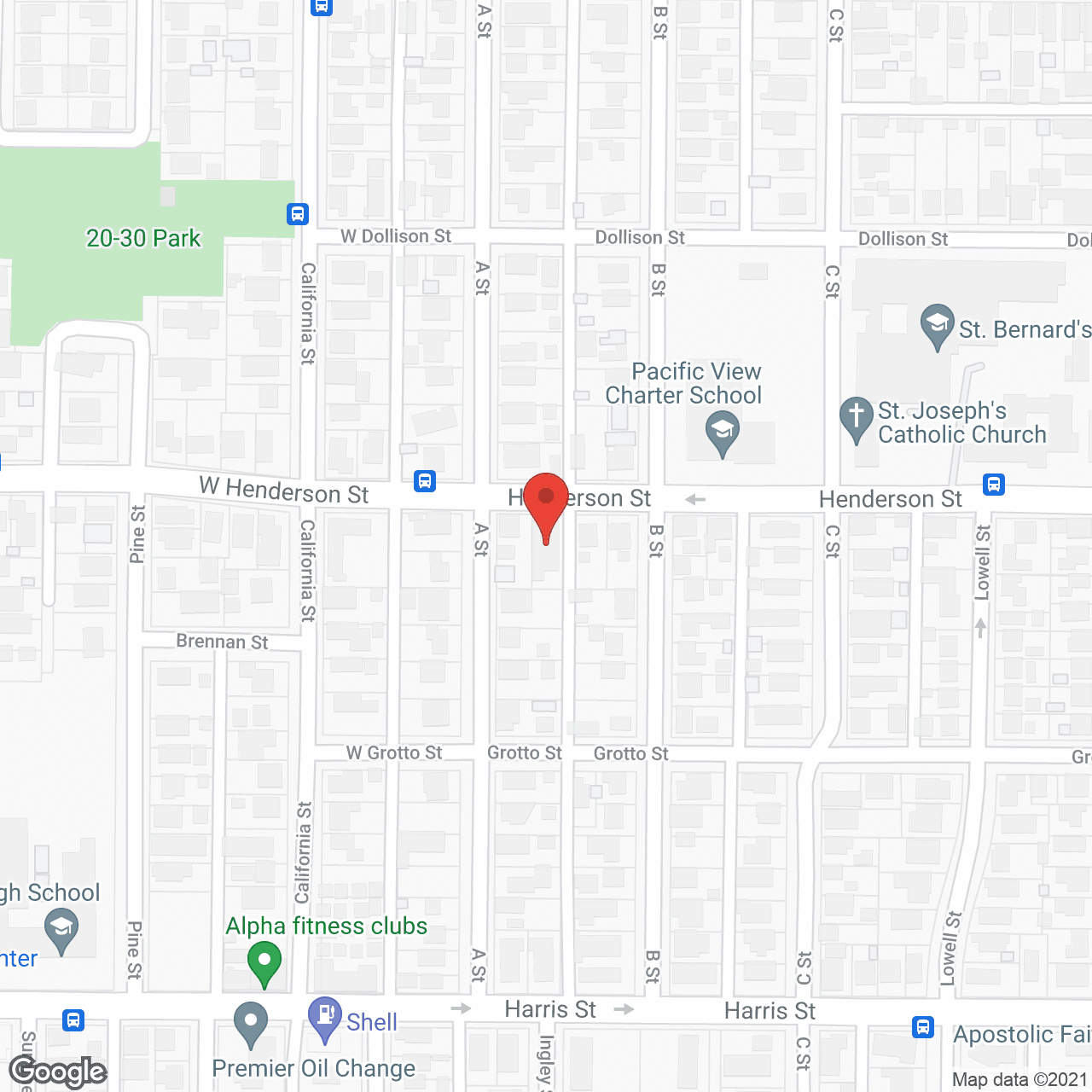 Map of the neighborhood around Especially You Assisted Living