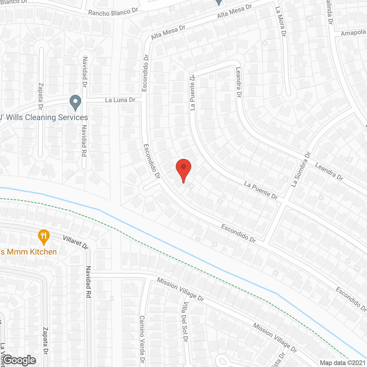 Map of the neighborhood around Margaret's Home Care Services