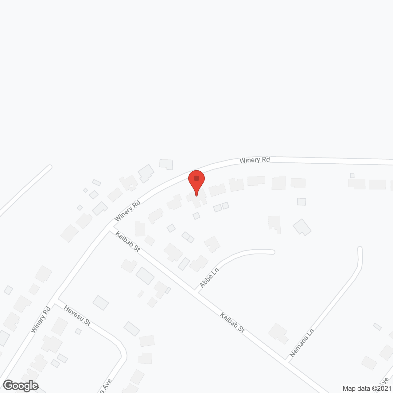 Map of the neighborhood around V N Senior Care Inc At Winery Road