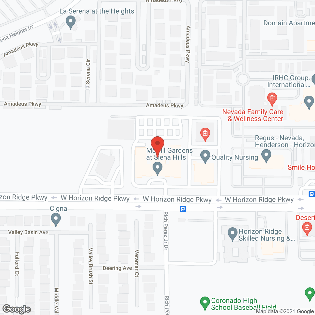 Map of the neighborhood around Truewood by Merrill, Henderson