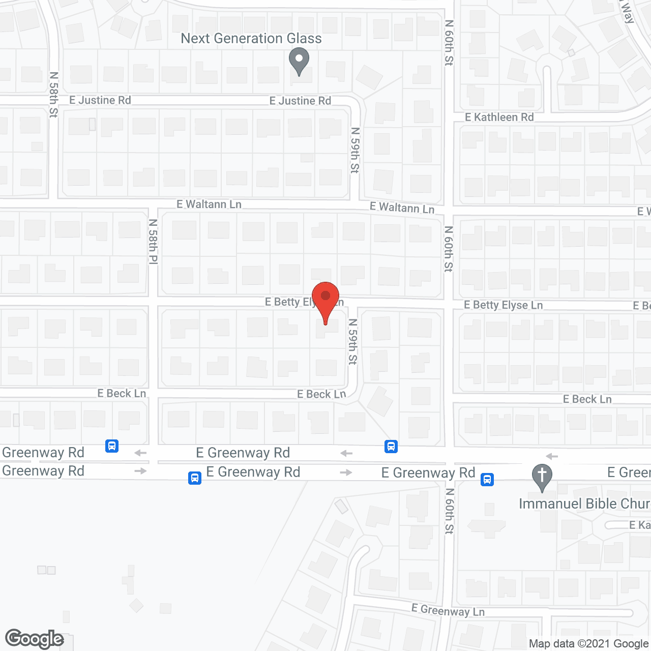 Map of the neighborhood around Golden Care