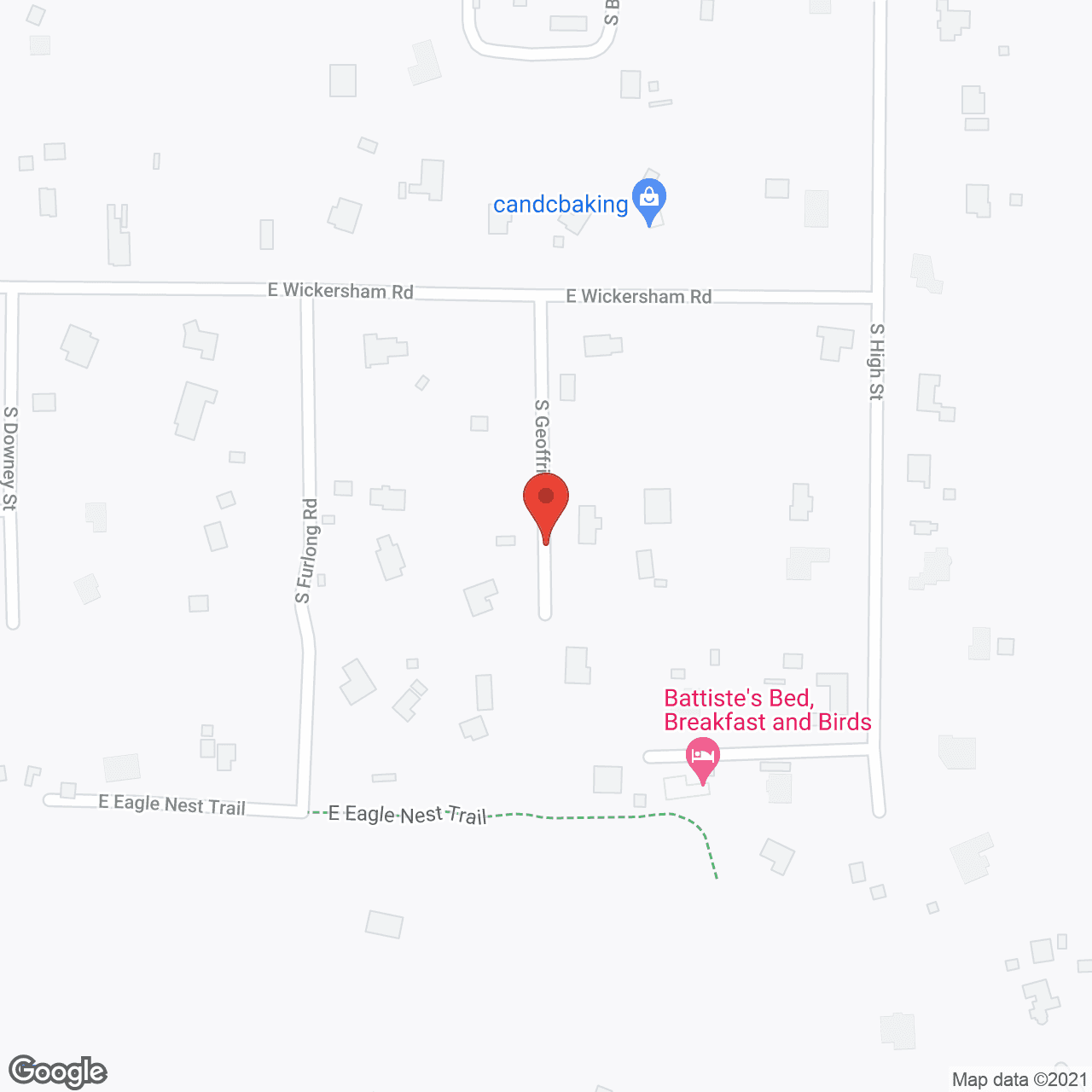 Map of the neighborhood around Golden Oaks Annex Assisted Living, LLC