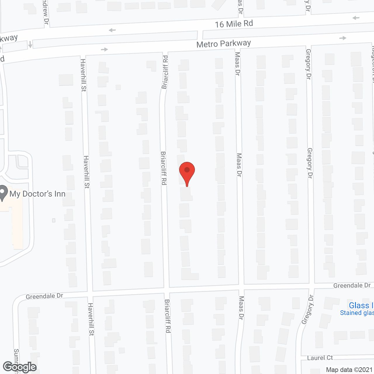 Map of the neighborhood around Hearthstone Communities - Sterling Heights