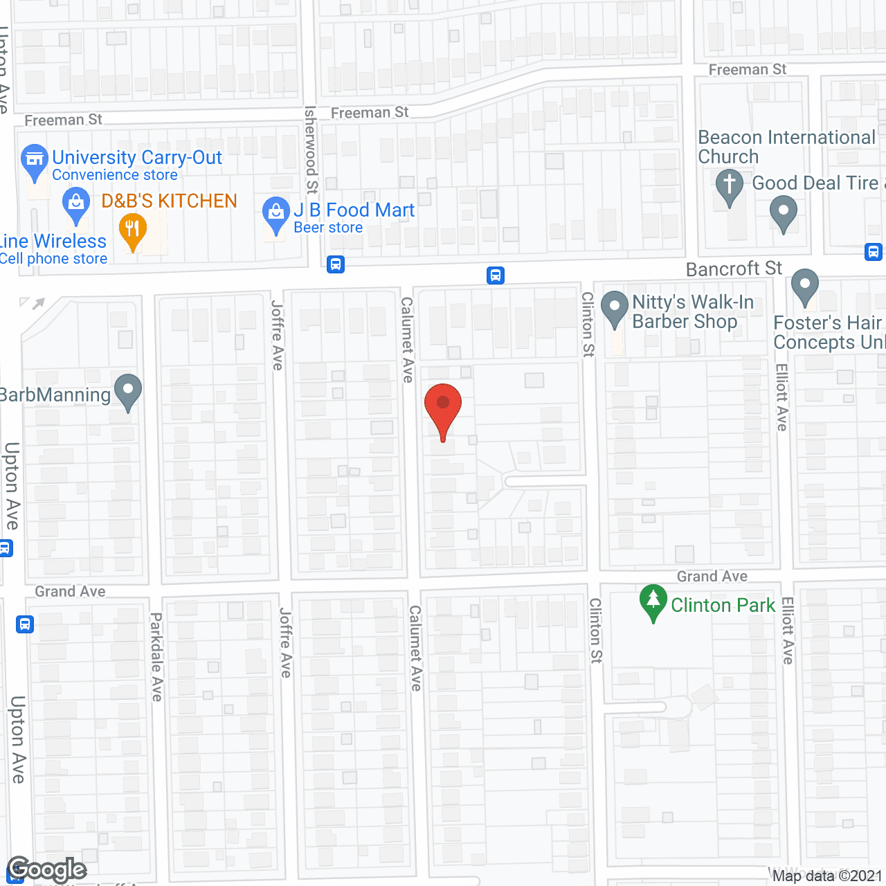Map of the neighborhood around Easy Living Group Home