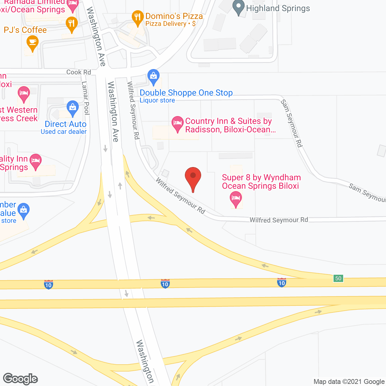 Map of the neighborhood around Settler's Pointe Personal Care Home