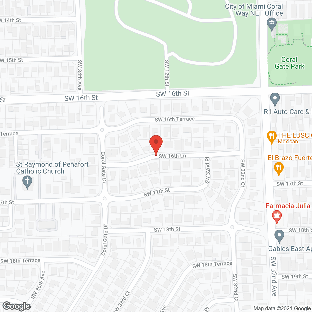 Map of the neighborhood around Sweet Living Facility Inc.