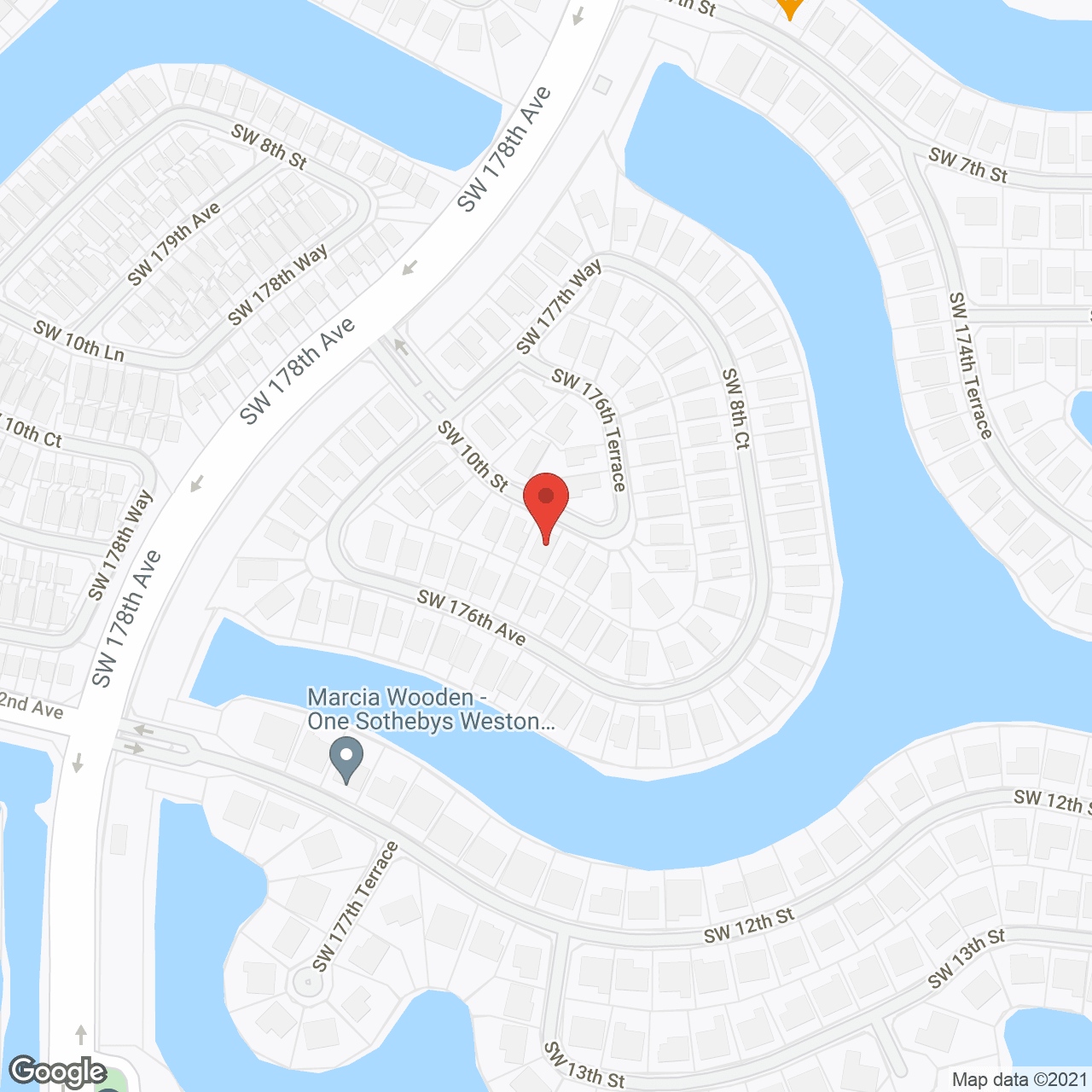 Map of the neighborhood around Assisted Living of Broward