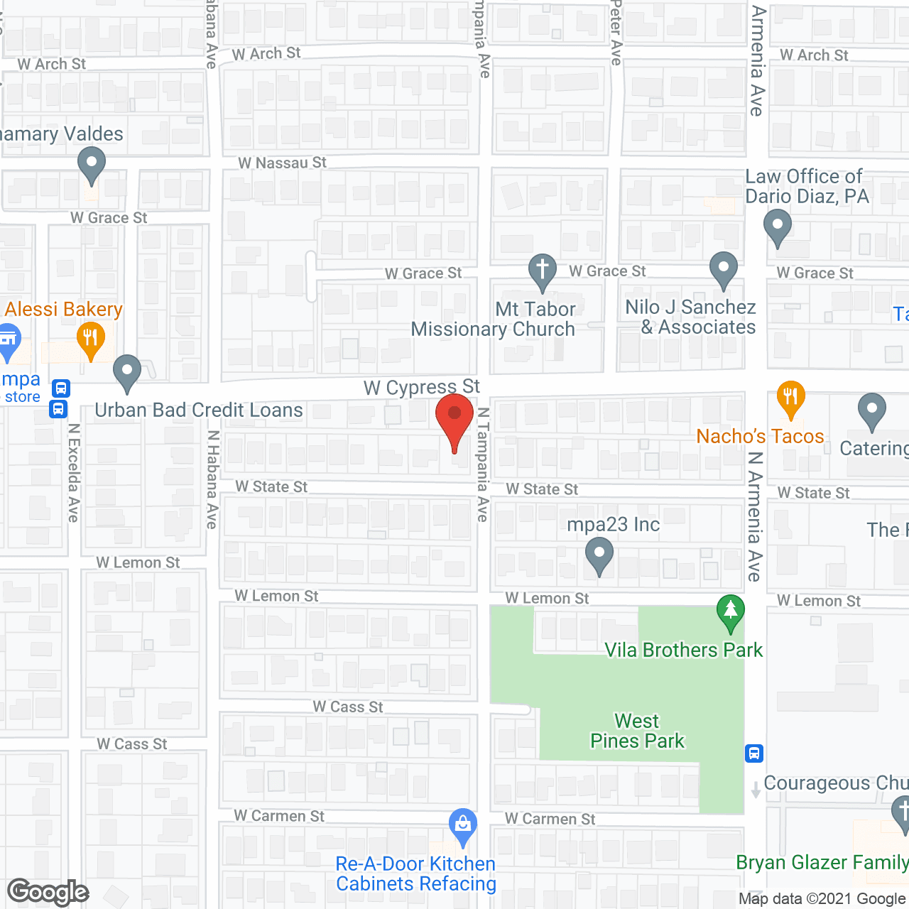Map of the neighborhood around Arthur Home Assisted Living Facility