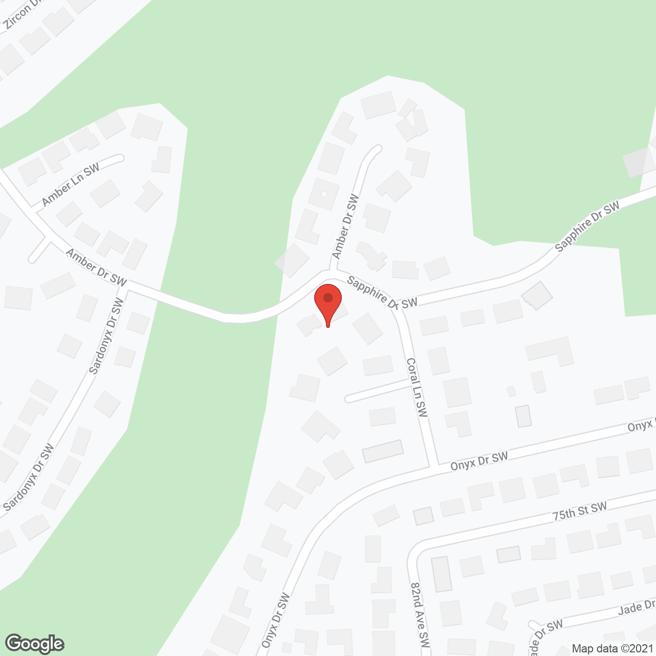 Map of the neighborhood around Coral Wood AFH