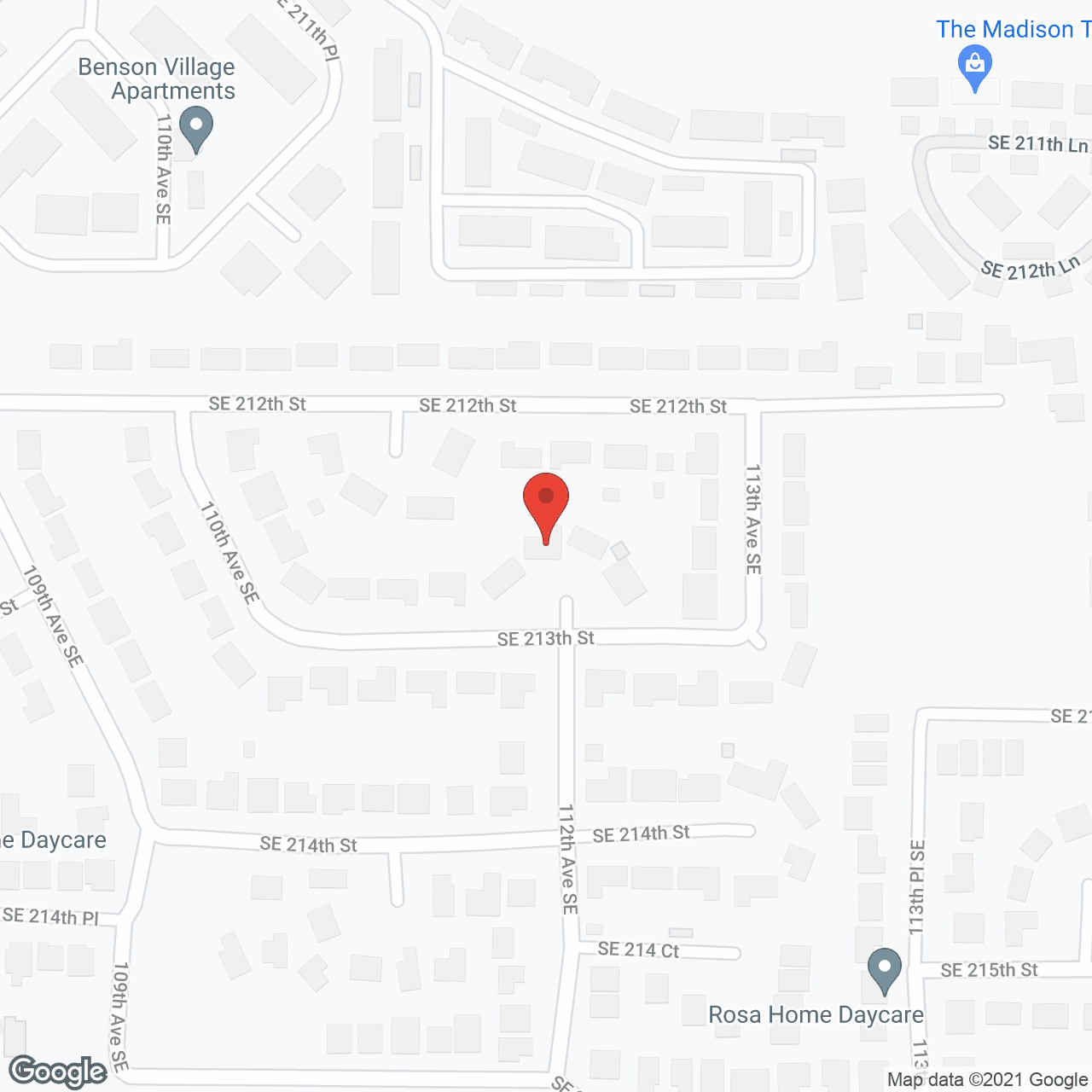 Map of the neighborhood around Brooklyn Manor AFH