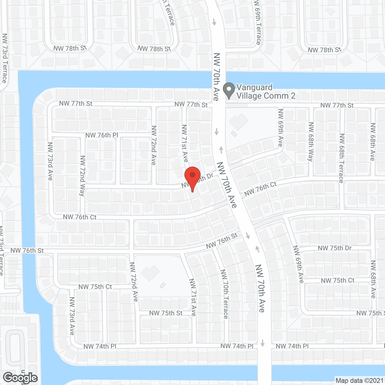 Map of the neighborhood around Jennifer's Home Care, Inc