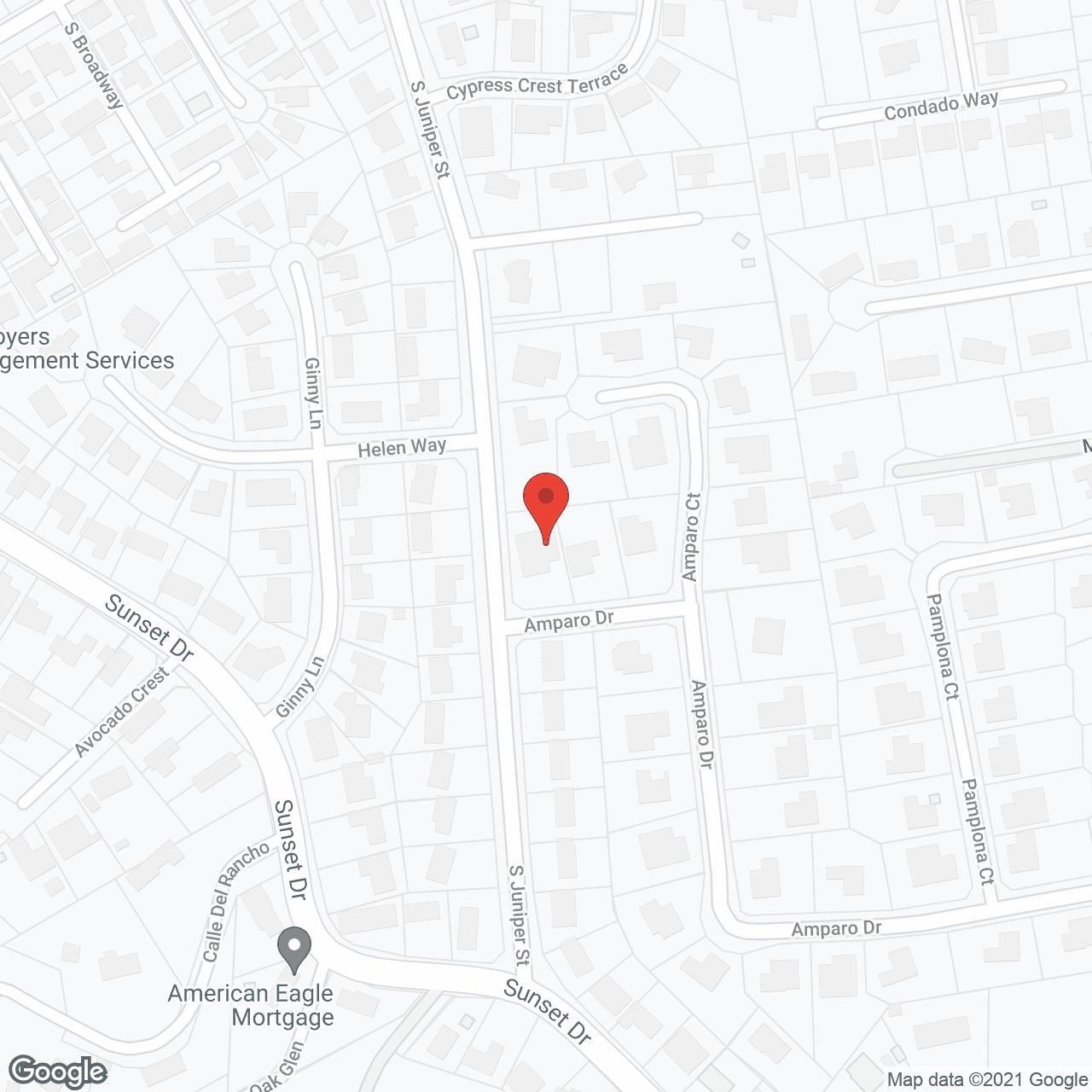Map of the neighborhood around Grand Villa Residential Care