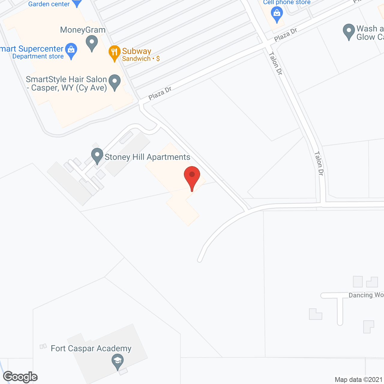 Map of the neighborhood around Mountain Plaza Assisted Living