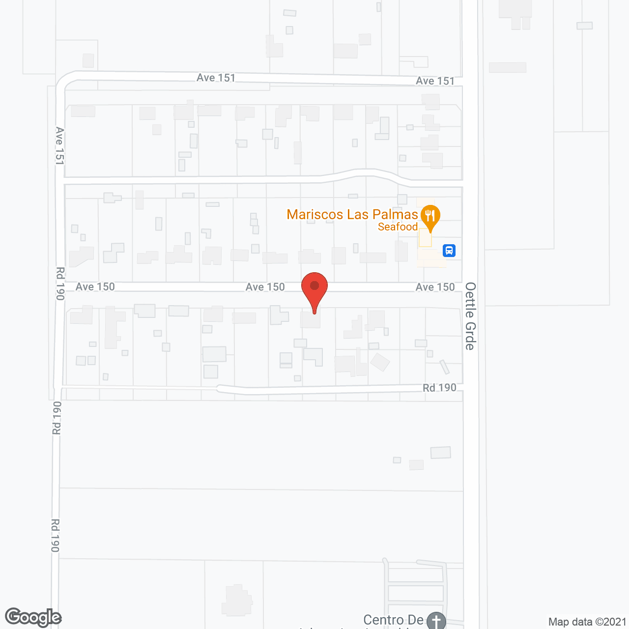 Map of the neighborhood around The Cottage