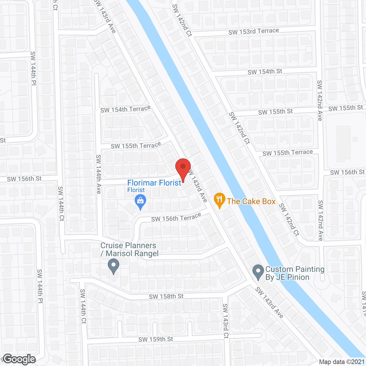 Map of the neighborhood around Family First Assisted Living Facility