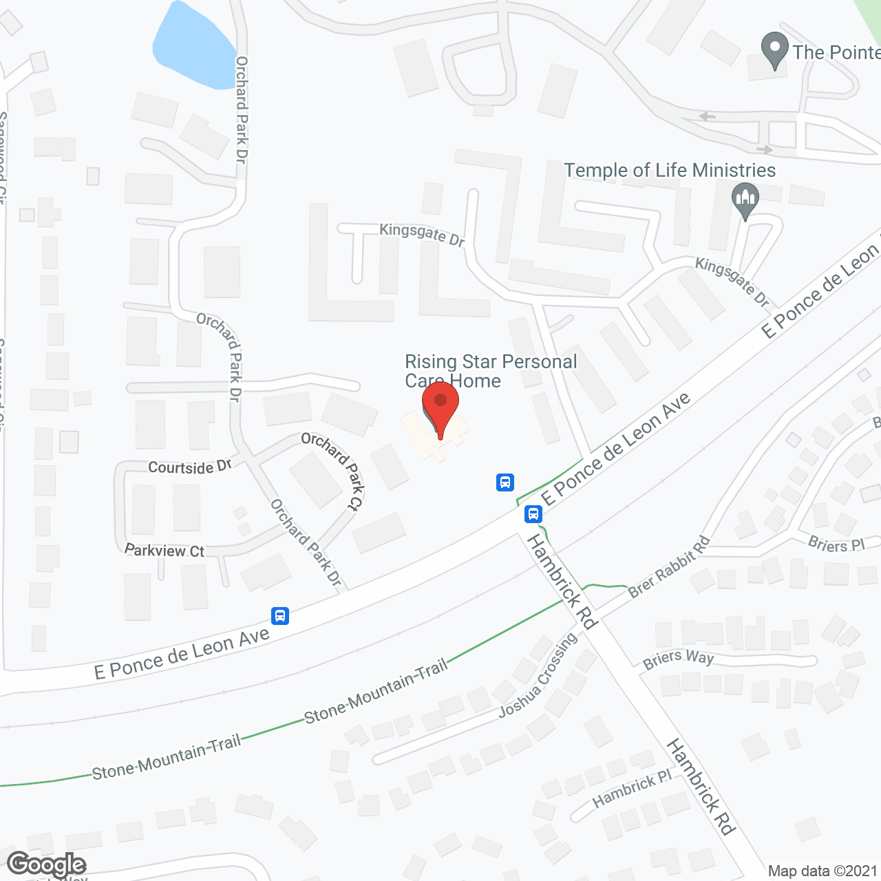 Map of the neighborhood around Rising Star Personal Care Home