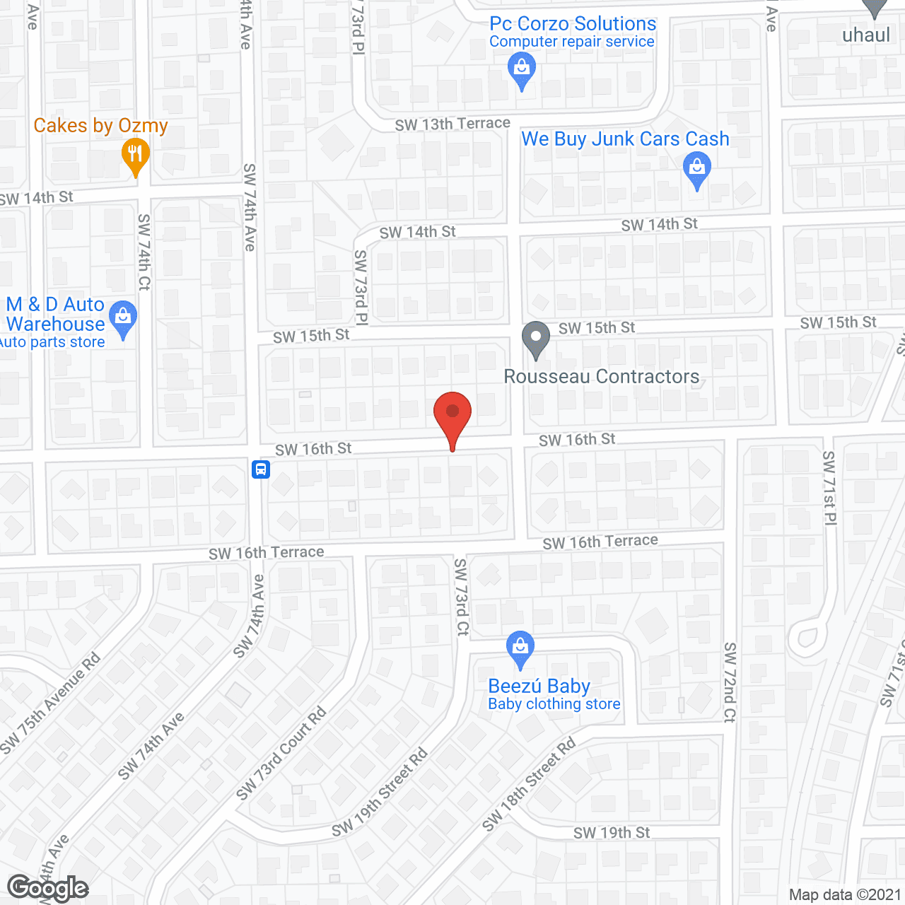 Map of the neighborhood around Marilin ALF