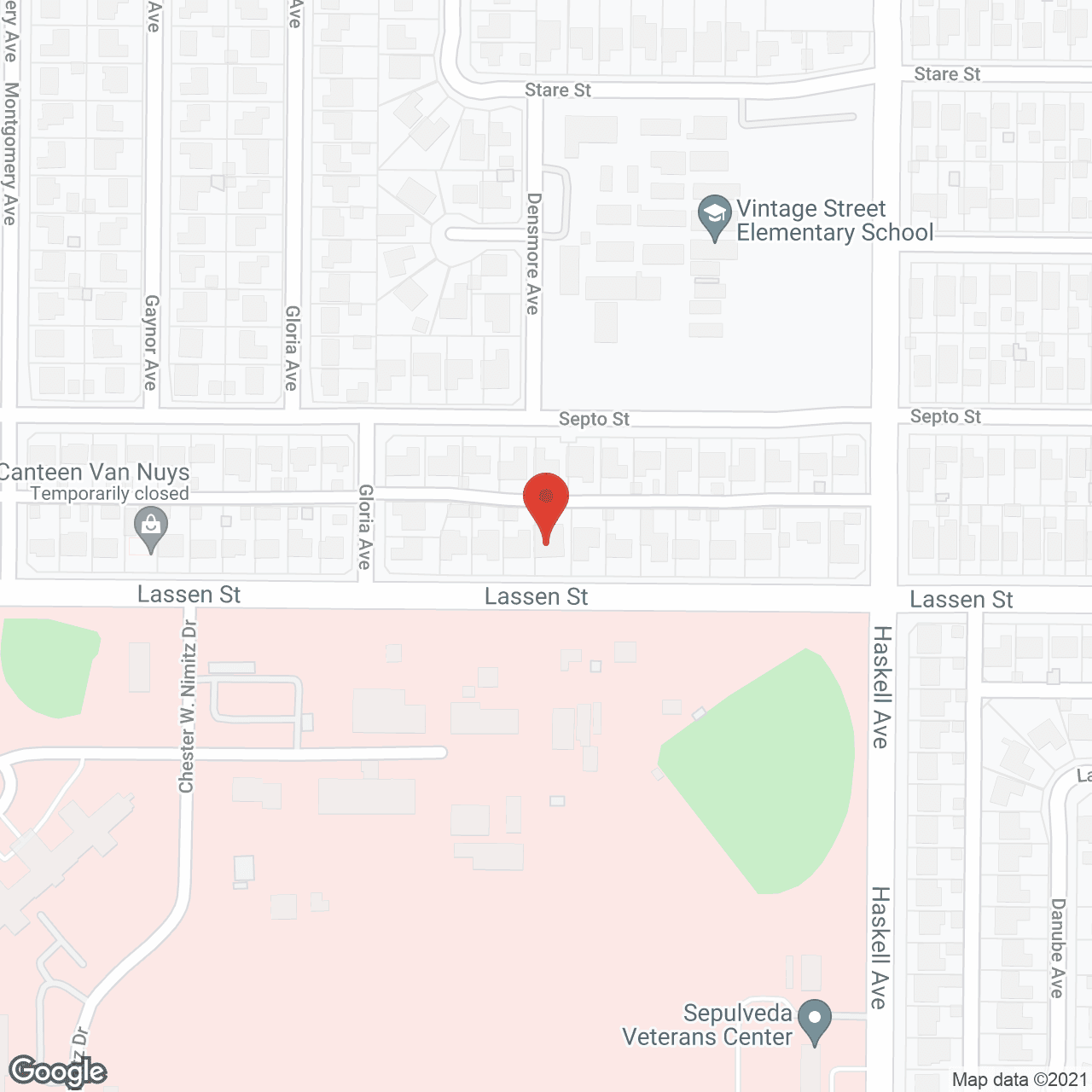 Map of the neighborhood around Evergreen Terrace