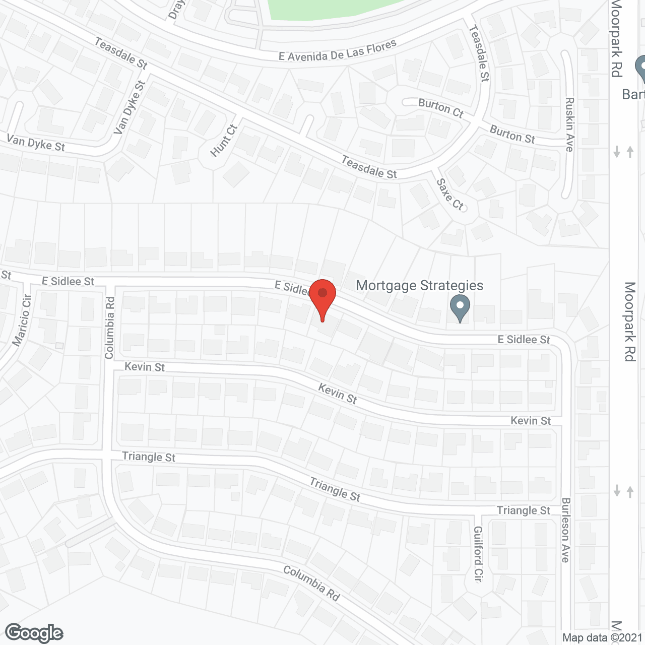 Map of the neighborhood around Thousand Oaks Home Care IV