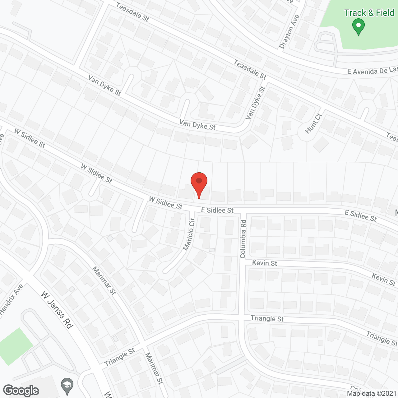 Map of the neighborhood around Thousand Oaks Home Care II