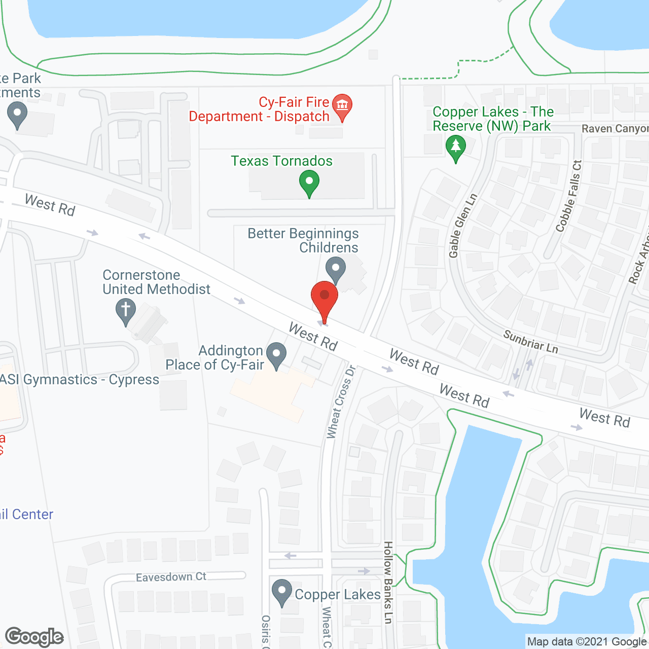 Map of the neighborhood around Cypress Assisted Living IV