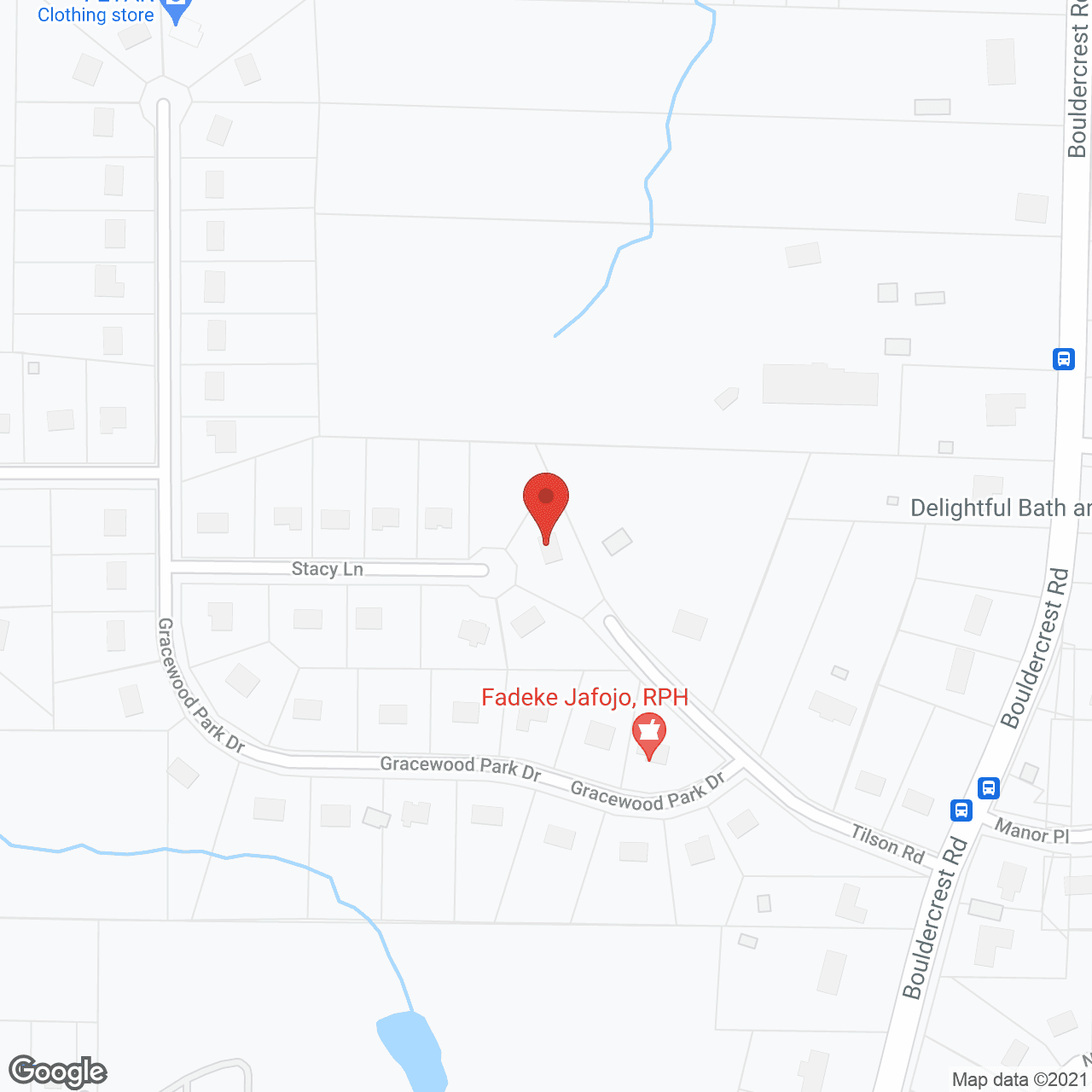 Map of the neighborhood around Salem PCH