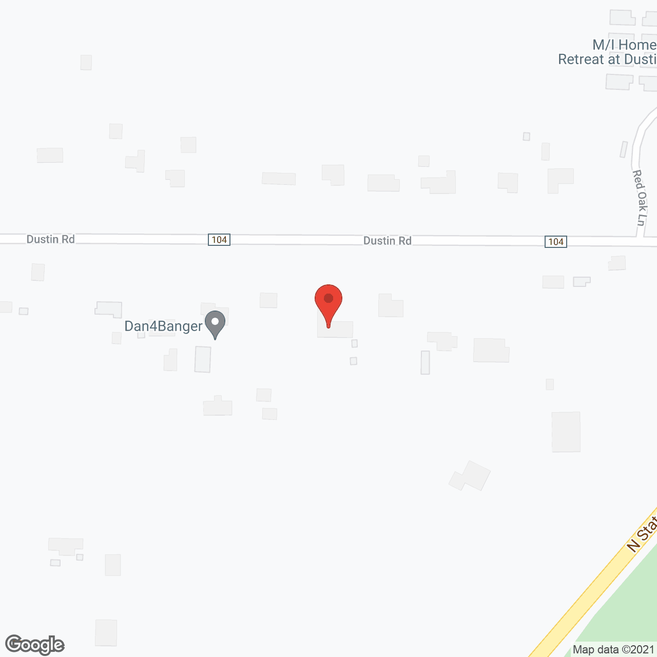 Map of the neighborhood around Galena Manor