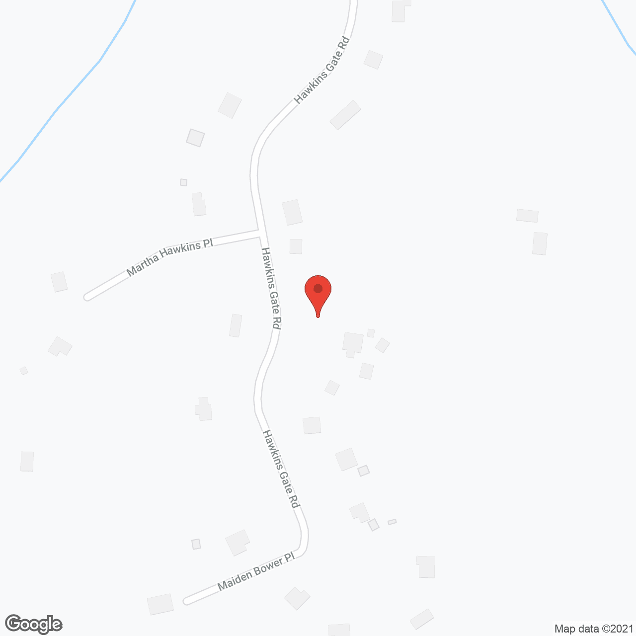 Map of the neighborhood around Assisted Living at Hawkins Gate