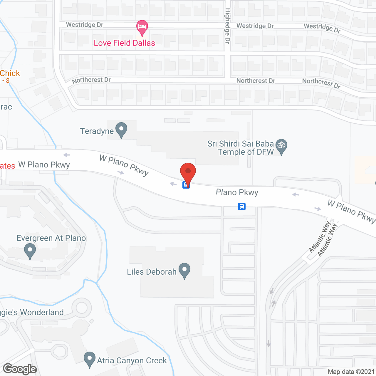 Map of the neighborhood around Arbor Hills Memory Care