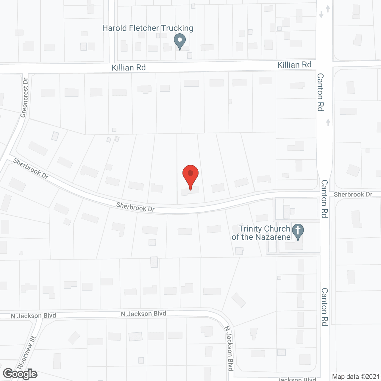 Map of the neighborhood around Our Home Sweet Homes